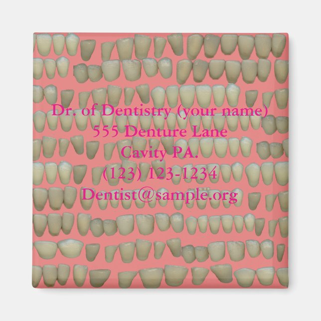 Zahnmedizin Rotten Zähne Hilfe Kieferorthopädie Magnet (Vorne)