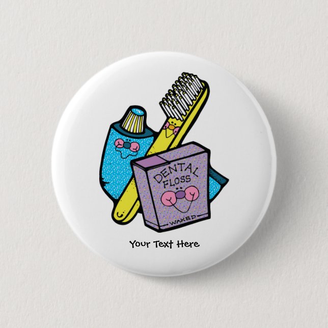 Zahnmedizinisch (kundengerecht) button (Vorderseite)