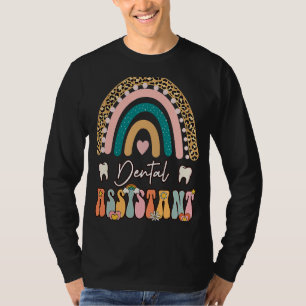 Zahnmedizinische Fachangestellte Groovy Retro Vint T-Shirt