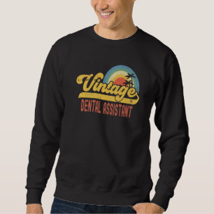 Zahnmedizinische Fachangestellte Vintage-Sonnenunt Sweatshirt
