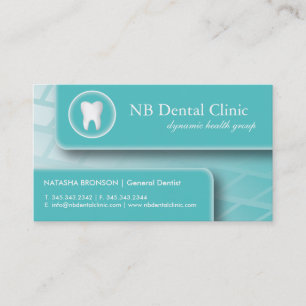 Zahnmedizinische/General-Dentist Visitenkarten Terminkarte