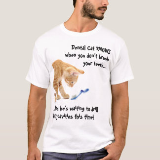 Zahnmedizinische Katze T-Shirt