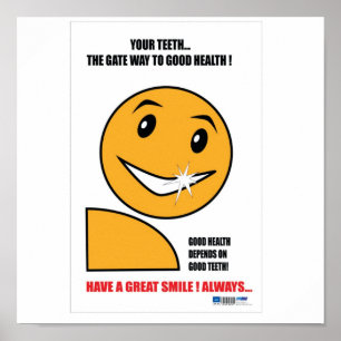 Zahnmedizinische Plakate