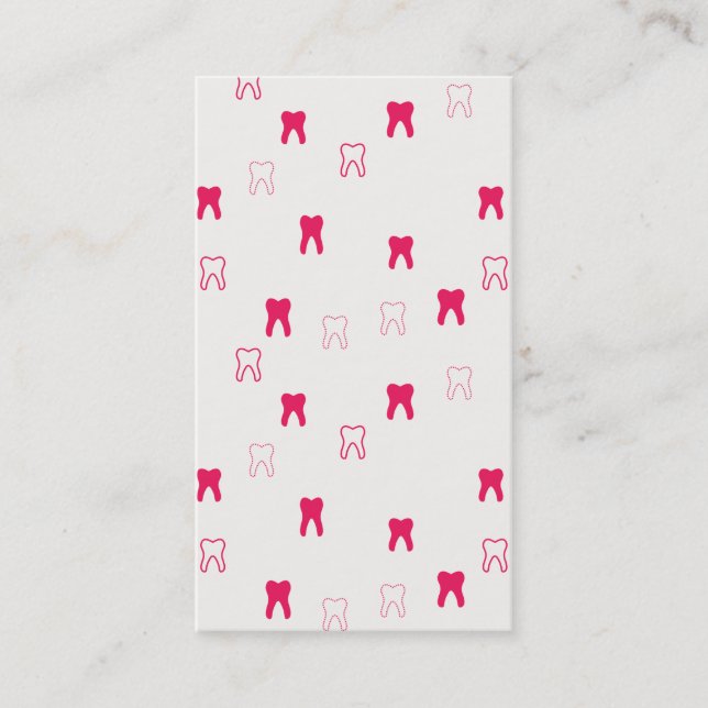 Zahnmedizinische Visitenkarte (Vorderseite)