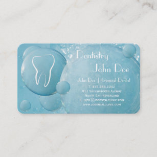 Zahnmedizinische Visitenkarte der eleganten weißen Terminkarte