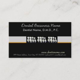 Zahnmedizinische Zahnarzt-Zahnpflege-Weiß-Zähne Terminkarte