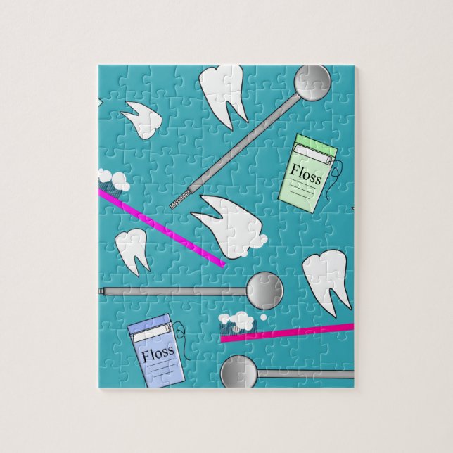 Zahnmedizinischer Beruf-Werkzeug-Entwurf Puzzle (Vertikal)