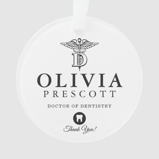 Zahnmedizinischer beruflicher Ruhestand des Ornament (Vorderseite)