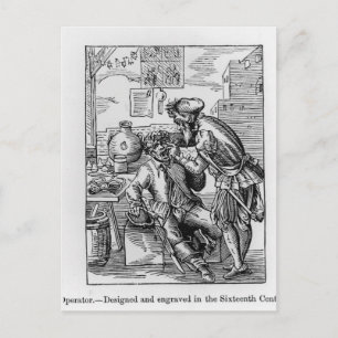 Zahnmedizinischer Betreiber Postkarte