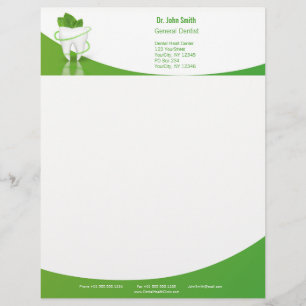 Zahnmedizinischer Minenflossenteich - Letterhead Briefbogen