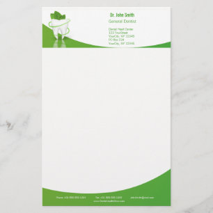 Zahnmedizinischer Minenflossenteich - Stationerie Briefpapier