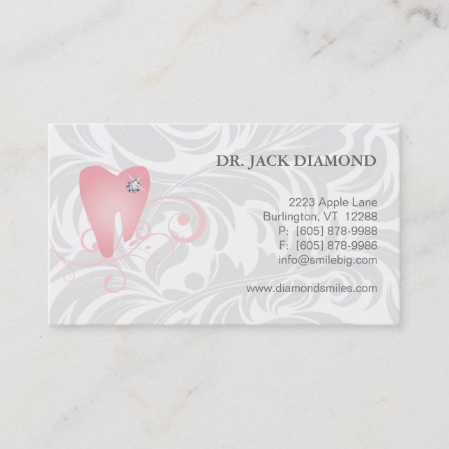 Zahnmedizinisches Terminkarte (Vorderseite)