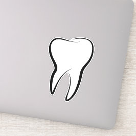 Zahnmedizinisches Zahnrad Aufkleber