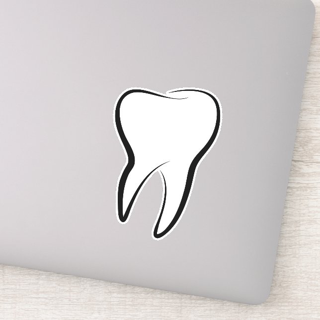 Zahnmedizinisches Zahnrad Aufkleber (Detail)