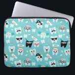 Zahnmuster für niedliche Kinderzahnpraxis Laptopschutzhülle<br><div class="desc">Niedliches Kinderzahnhandwerksmuster Laptop-Sieb.</div>