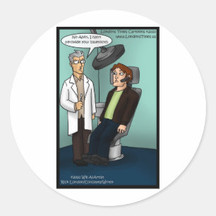 Zahnperoxid Bluetooth? Funny Gifts Cards T-Shirts Runder Aufkleber