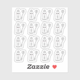 Zahnpflege-Erinnerung-Planer für Zahnputzbrush Aufkleber