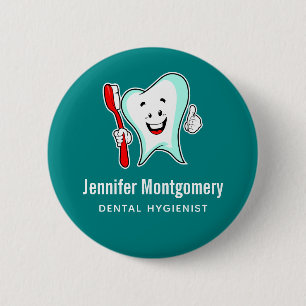 Zahnpflege - Happy Tooth mit Toothbrush Button