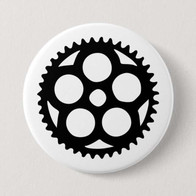 Zahnrad oldstyle Nr. 1 Buttons (Vorderseite)