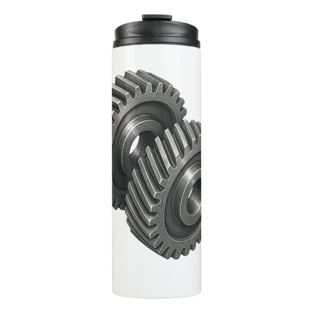 Zahnrad Thermosbecher (Vorderseite)