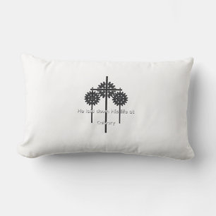 Zahnräder und Kreuz Lendenkissen