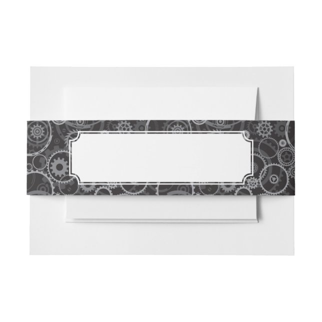 Zahnradmuster Einladungsbanderole (Vorderseite Beispiel)