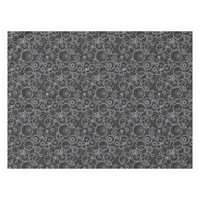 Zahnradmuster Tischdecke (Vorderseite (Horizontal))