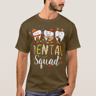 Zahnspange Niedlich Zahnarzthygiene Herbst T-Shirt