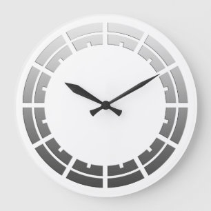 Zahnstangenring - grau für Ihr Design Große Wanduhr
