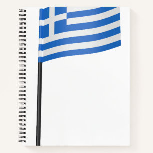 Zahnstocher der griechischen Flagge Notizbuch