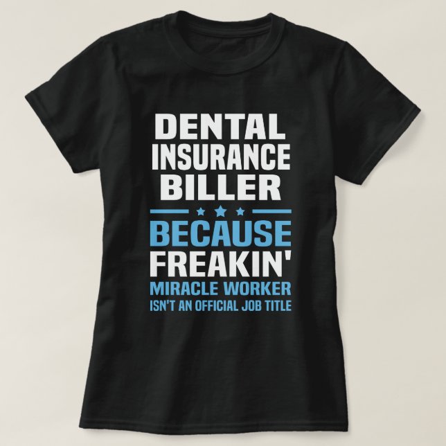 Zahnversicherung Biller T-Shirt (Design vorne)