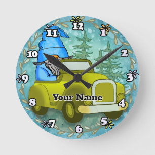 Zahnwagen Runde Wanduhr