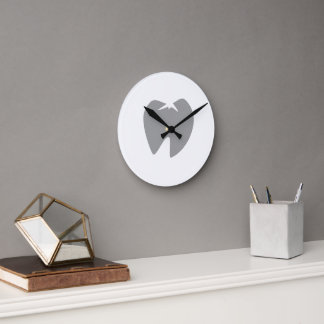 Zahnwecker Runde Wanduhr