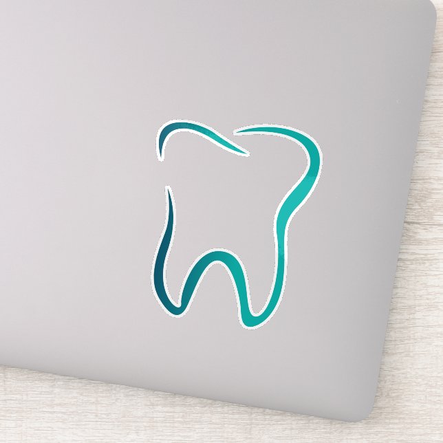 Zahnzahnmedizinisches Bild Aufkleber (Detail)