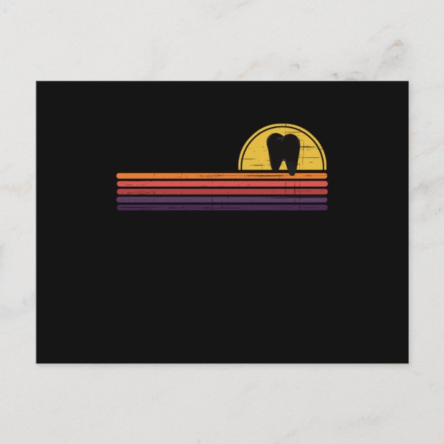 Zahnzahnzähne Postkarte (Vorderseite)