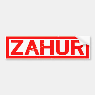 Zahur Briefmarke Autoaufkleber