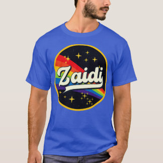 Zaidi Regenbogen im Vintagen Stil im Weltraum T-Shirt