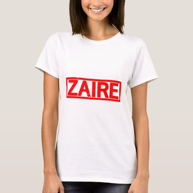 Zaire Briefmarke T-Shirt (Vorderseite)