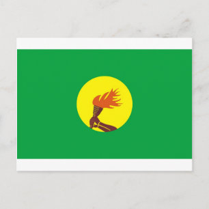Zaire-Kongo-Flagge Postkarte