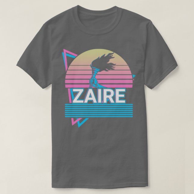 Zaire Kongo Kongolesisches Retro-Geschenk T-Shirt (Design vorne)