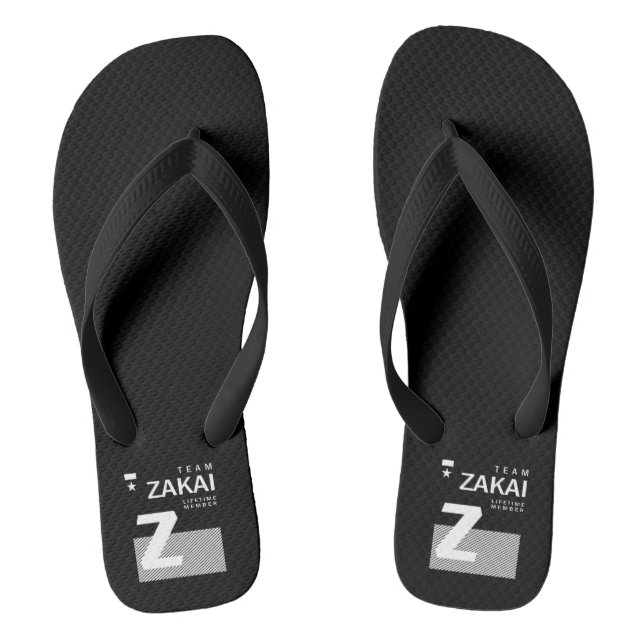 Zakai Personalisiert Name Birthday Flip Flops (Fußbett)