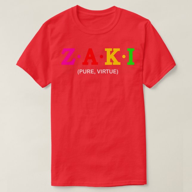 Zaki Pure Virtue T-Shirt (Design vorne)