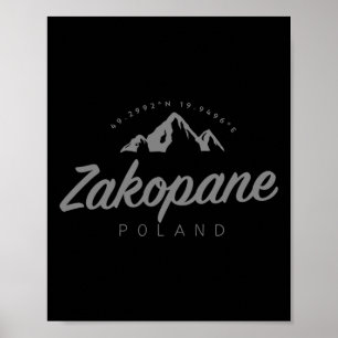 Zakopane Bergurlaub Skifahren Polen Poster