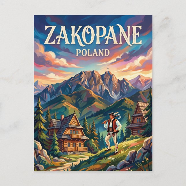 Zakopane Polen Postkarte (Vorderseite)