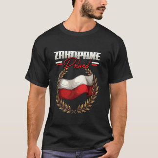 Zakopane Polen Reise Polnische Flagge Polska T-Shirt