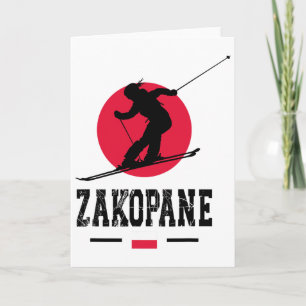 Zakopane Polen Skigebiet Tatra Polnischer Skifahre Karte