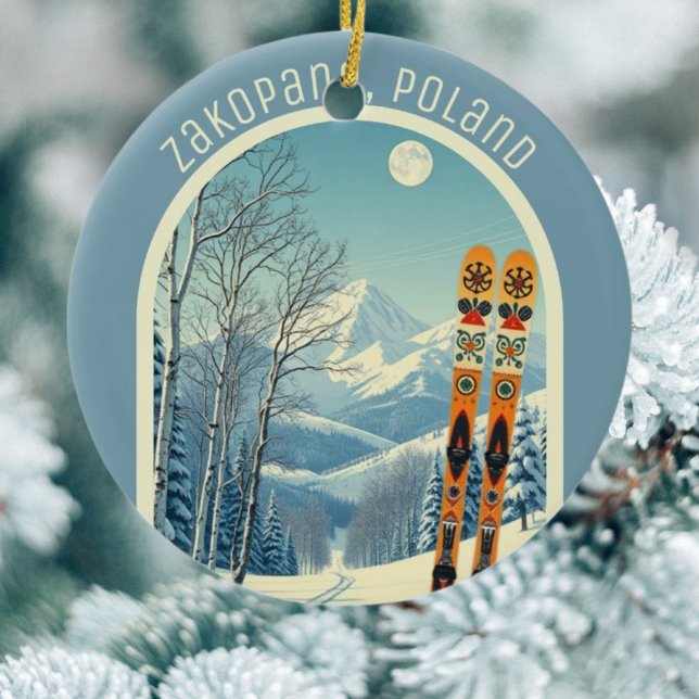 Zakopane Polen Tatra Gebirge Skilifte Keramik Ornament (Von Creator hochgeladen)