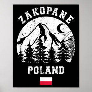 Zakopane Polen Tatra Skigebiet Alpin-Ski Pol Poster