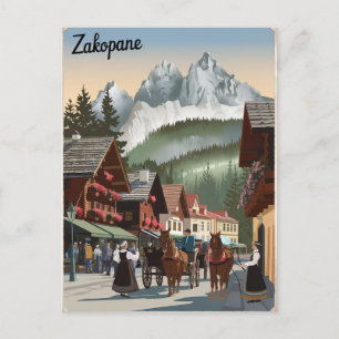 Zakopane Polen Vintag Postkarte