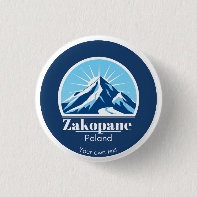 Zakopane Polen Zubehör Souvenir Button (Vorderseite)
